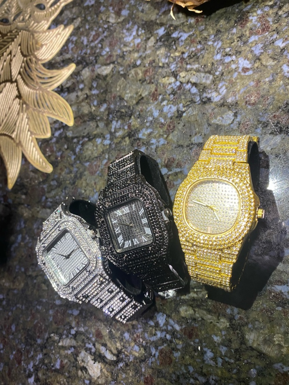 Iced USED Out Luxury Style Watches - Silver, Black, Gold